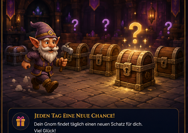Gnom in der Schatzkammer